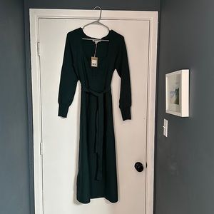 Boden Dark Green Midi Dress